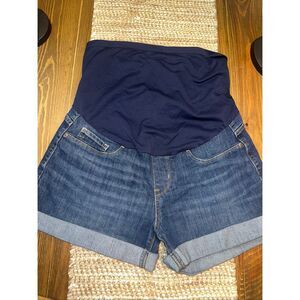 LEVI’S STRAUSS SIGNATURE GOLD MATERNITY MEDIUM M JEANS SHORTS PREGNANCY